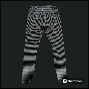 Lululemon wonder under high rise striped leggings